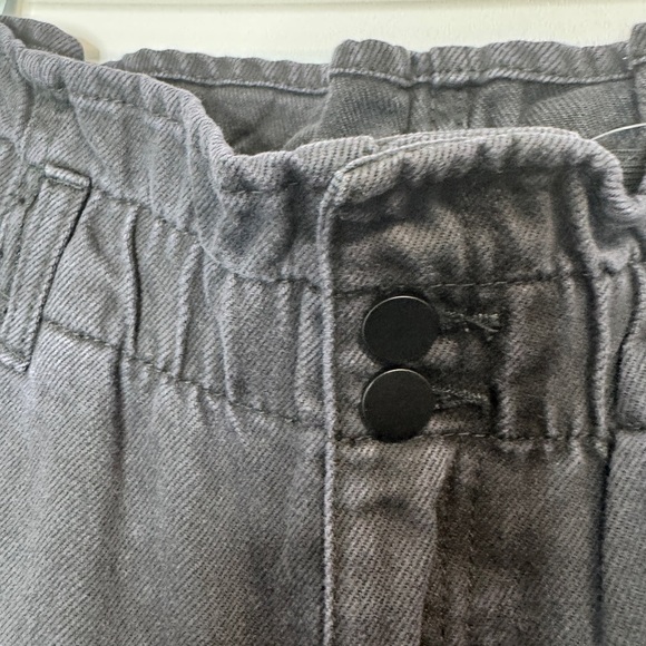 Oak + Fort High Waisted Paperbag Jeans Black - Picture 11 of 13